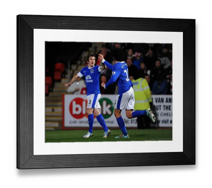 Framed Print : Leighton Baines Scores Penalty: Everton's FA Cup Triumph over Cheltenham Town (7-1-2013) Framed Print : Leighton Baines Scores Penalty: Everton's FA Cup Triumph over Cheltenham Town (7-1-2013)
