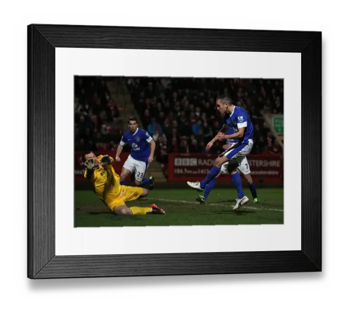 Framed Print : Leon Osman's Hat-Trick: Everton Thrashes Cheltenham Town 5-1 in FA Cup Third Round (07-01-2013) Framed Print : Leon Osman's Hat-Trick: Everton Thrashes Cheltenham Town 5-1 in FA Cup Third Round (07-01-2013)