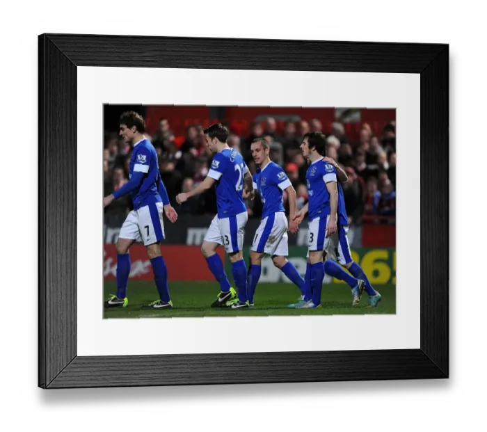 Framed Print : Osman's Hat-Trick: Everton Crushes Cheltenham Town 5-1 in FA Cup Third Round (07-01-2013)