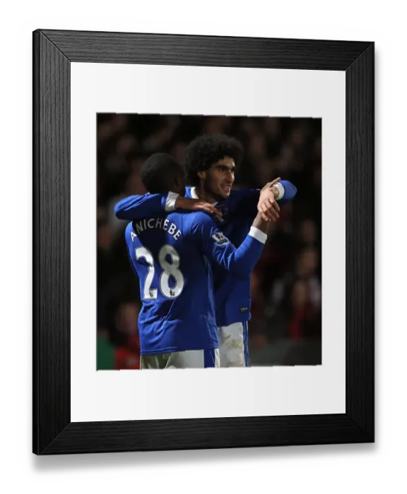 Framed Print : Five-Star Fellaini: Everton's Dominant Display against Cheltenham Town in FA Cup (January 7, 2013) - Marouane Fellaini Scores Fifth Goal with Victor Anichebe Framed Print : Five-Star Fellaini: Everton's Dominant Display against Cheltenham Town in FA Cup (January 7, 2013) - Marouane Fellaini Scores Fifth Goal with Victor Anichebe