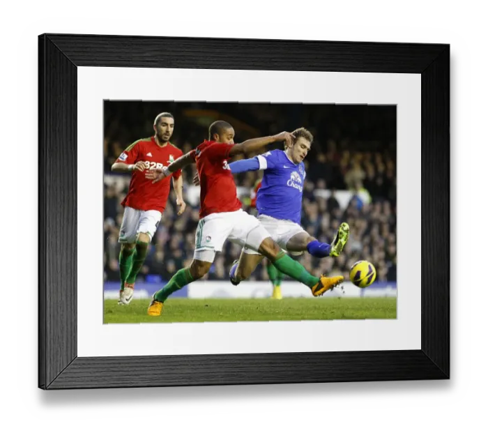 Framed Print : Battle at Goodison Park: Williams vs Jelavic - Everton vs Swansea City Stalemate (January 12, 2013) Framed Print : Battle at Goodison Park: Williams vs Jelavic - Everton vs Swansea City Stalemate (January 12, 2013)