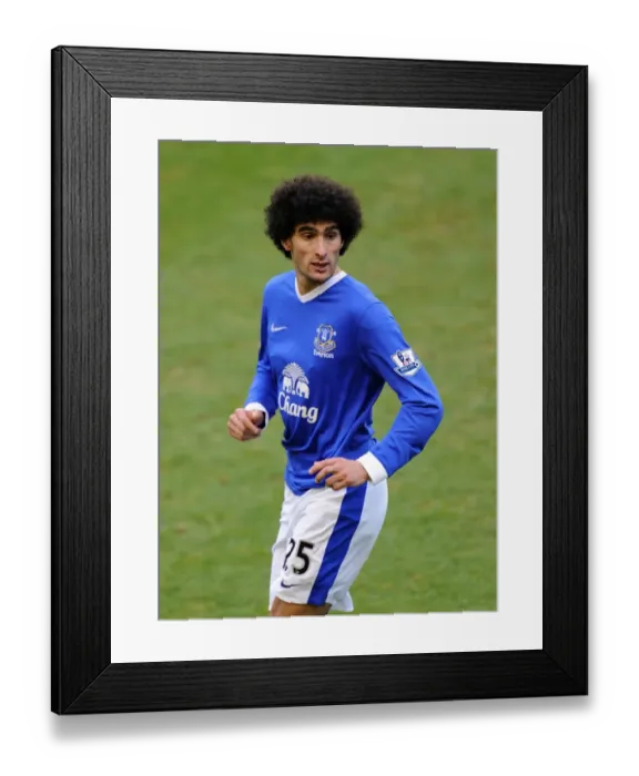 Framed Print : Determined Marouane Fellaini Shines in 0-0 Stalemate: Everton vs Swansea City (January 12, 2013) (Goodison Park) Framed Print : Determined Marouane Fellaini Shines in 0-0 Stalemate: Everton vs Swansea City (January 12, 2013) (Goodison Park)