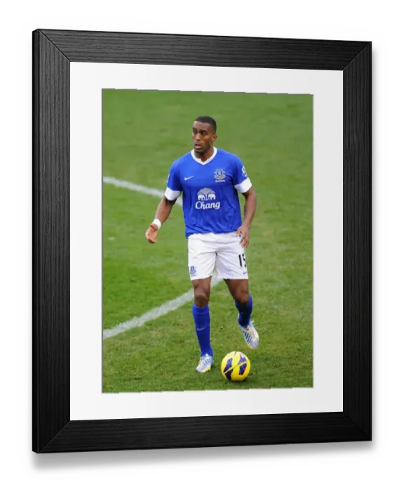 Framed Print : 0-0 Stalemate at Goodison Park: Sylvain Distin's Defensive Battle against Swansea City (Everton vs Swansea City, January 12, 2013) Framed Print : 0-0 Stalemate at Goodison Park: Sylvain Distin's Defensive Battle against Swansea City (Everton vs Swansea City, January 12, 2013)