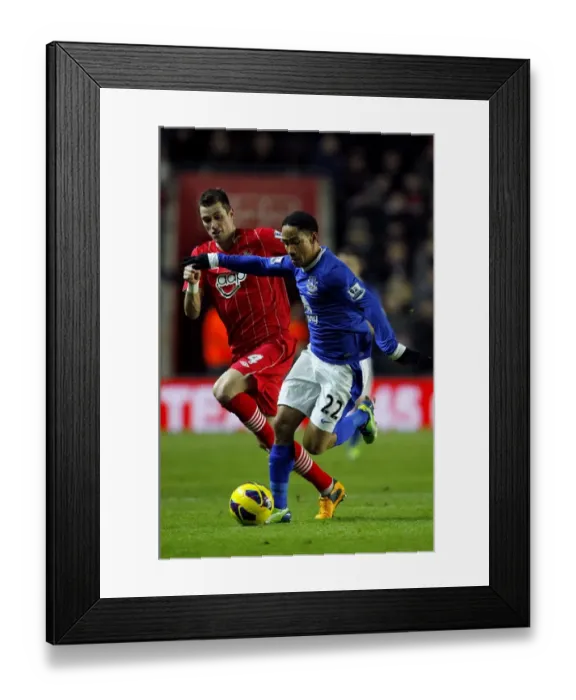 Framed Print : Battle for the Ball: Schneiderlin vs. Pienaar - Southampton vs. Everton, Premier League, St. Mary's (21-01-2013) Framed Print : Battle for the Ball: Schneiderlin vs. Pienaar - Southampton vs. Everton, Premier League, St. Mary's (21-01-2013)