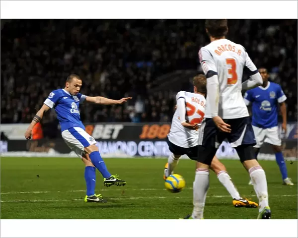 Johnny Heitinga Scores Everton's Second Goal Against Bolton Wanderers in FA Cup (2013)