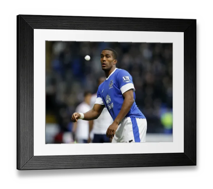 Framed Print : Everton's Sylvain Distin Dodges Snowball Attack During FA Cup Match vs. Bolton Wanderers (January 26, 2013) Framed Print : Everton's Sylvain Distin Dodges Snowball Attack During FA Cup Match vs. Bolton Wanderers (January 26, 2013)