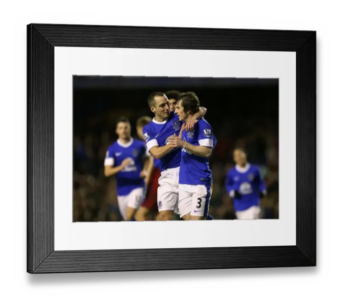 Framed Print : Leighton Baines Scores Dramatic Penalty, Securing a 2-1 Win for Everton over West Bromwich Albion (January 30, 2013, Goodison Park) Framed Print : Leighton Baines Scores Dramatic Penalty, Securing a 2-1 Win for Everton over West Bromwich Albion (January 30, 2013, Goodison Park)