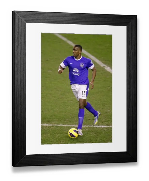 Framed Print : Distin's Header: Everton's Win Against West Brom in BPL (30-01-2013) Framed Print : Distin's Header: Everton's Win Against West Brom in BPL (30-01-2013)