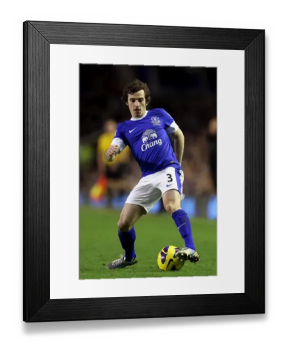 Framed Print : Leighton Baines Dramatic Last-Minute Winner: Everton 2-1 West Bromwich Albion (30-01-2013)