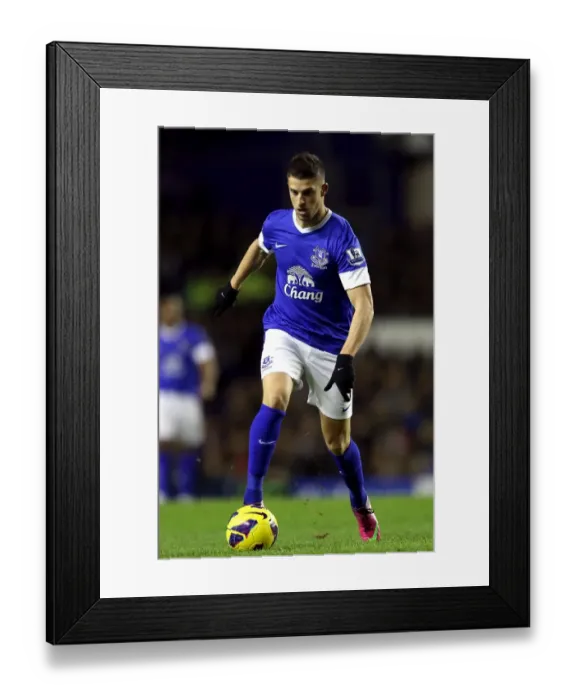 Framed Print : Mirallas Stuns West Brom: Everton's Dramatic 2-1 Win (Premier League, Goodison Park, 30-01-2013)