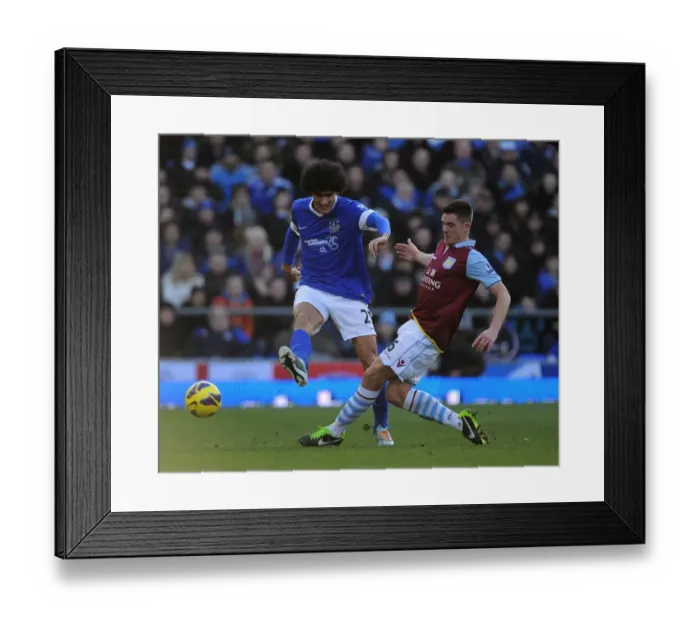 Framed Print : Fellaini vs. Clark: Thrilling 3-3 Draw - Everton vs. Aston Villa, Barclays Premier League (02-02-2013) Framed Print : Fellaini vs. Clark: Thrilling 3-3 Draw - Everton vs. Aston Villa, Barclays Premier League (02-02-2013)