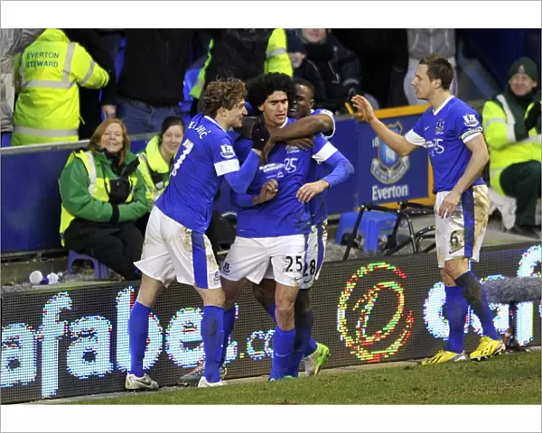Marouane Fellaini's Dramatic Third Goal: Everton vs. Aston Villa Ends in Thrilling 3-3 Draw (Goodison Park, 2013)