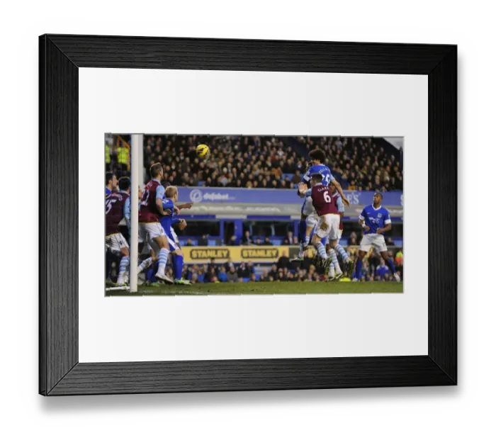 Framed Print : Dramatic Equalizer: Marouane Fellaini's Header Saves a Point for Everton in Thrilling 3-3 Comeback vs. Aston Villa (Barclays Premier League, February 2, 2013) Framed Print : Dramatic Equalizer: Marouane Fellaini's Header Saves a Point for Everton in Thrilling 3-3 Comeback vs. Aston Villa (Barclays Premier League, February 2, 2013)