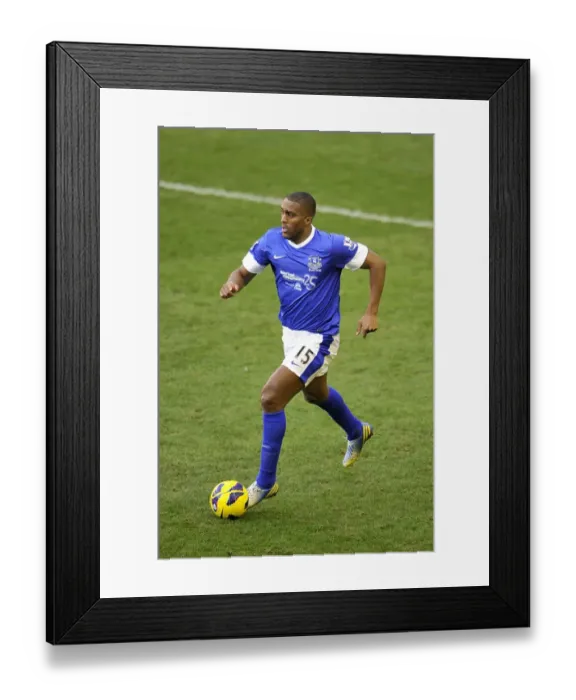 Framed Print : Dramatic Distin: Everton vs. Aston Villa's 3-3 Thriller at Goodison Park (Barclays Premier League, February 2, 2013)