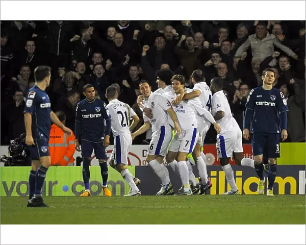 Everton's Double Celebration: FA Cup Fifth Round Drama at Oldham Athletic