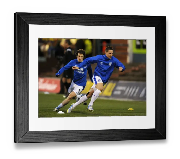 Framed Print : Everton FC: Baines and Jagielka Gear Up for FA Cup Showdown against Oldham Athletic Framed Print : Everton FC: Baines and Jagielka Gear Up for FA Cup Showdown against Oldham Athletic