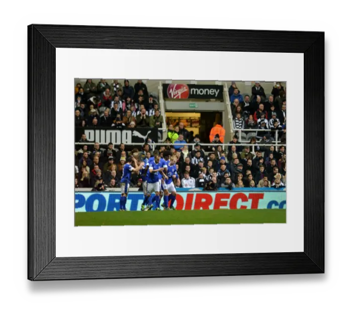 Framed Print : Everton's Triumph: Leighton Baines Scores the Winning Goal Against Newcastle United (Everton 2 - Newcastle United 1, Barclays Premier League) Framed Print : Everton's Triumph: Leighton Baines Scores the Winning Goal Against Newcastle United (Everton 2 - Newcastle United 1, Barclays Premier League)