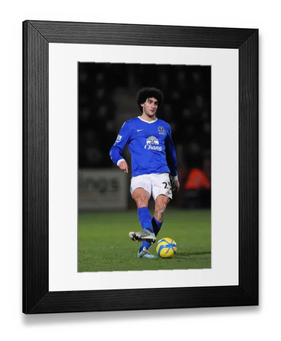 Framed Print : Marouane Fellaini's Leading Role in Everton's 5-1 FA Cup Victory over Cheltenham Town (January 7, 2013)