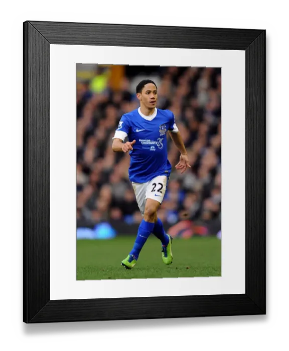 Framed Print : Steven Pienaar's Brilliant Display: Everton's Thrilling 3-3 Draw Against Aston Villa (02-02-2013, Goodison Park)