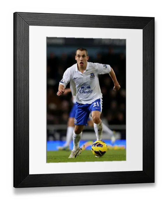 Framed Print : Osman's Strike: Everton's Triumph over West Ham United in the Barclays Premier League (22-12-2012)