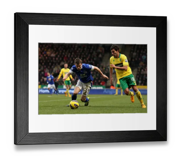 Framed Print : Intense Battle for Ball Possession: Seamus Coleman vs. Javier Garrido - Norwich City vs. Everton, Premier League (February 23, 2013) Framed Print : Intense Battle for Ball Possession: Seamus Coleman vs. Javier Garrido - Norwich City vs. Everton, Premier League (February 23, 2013)