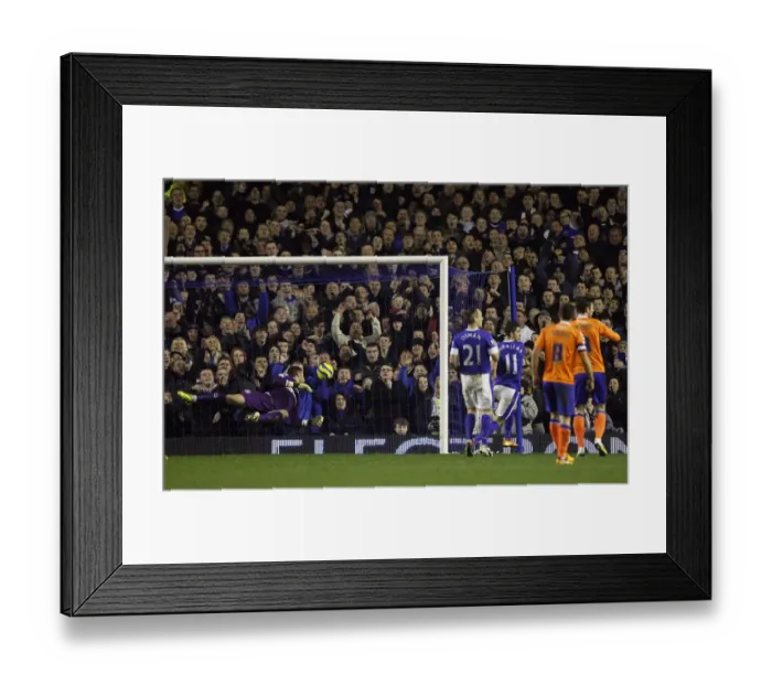 Framed Print : Mirallas Strikes First: Everton's FA Cup Fifth Round Replay Win Against Oldham Athletic (26-02-2013) Framed Print : Mirallas Strikes First: Everton's FA Cup Fifth Round Replay Win Against Oldham Athletic (26-02-2013)