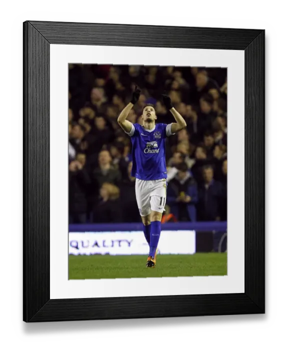 Framed Print : Mirallas Scores Opening Goal: Everton's FA Cup Victory Over Oldham Athletic (Feb 2013) Framed Print : Mirallas Scores Opening Goal: Everton's FA Cup Victory Over Oldham Athletic (Feb 2013)