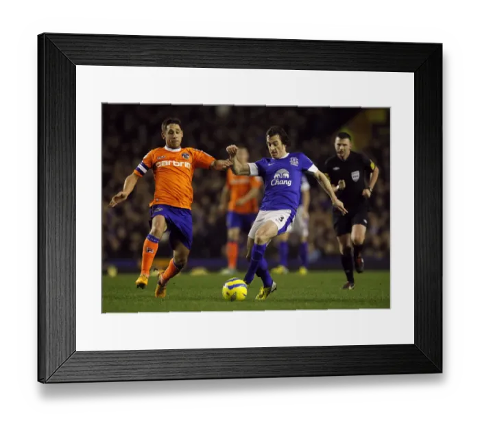 Framed Print : Intense Battle: Leighton Baines vs Dean Furman - Everton's FA Cup Victory over Oldham Athletic (3-1) Framed Print : Intense Battle: Leighton Baines vs Dean Furman - Everton's FA Cup Victory over Oldham Athletic (3-1)