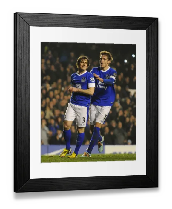 Framed Print : Leighton Baines Scores FA Cup Penalty, Secures Everton's Win Against Oldham Athletic Framed Print : Leighton Baines Scores FA Cup Penalty, Secures Everton's Win Against Oldham Athletic