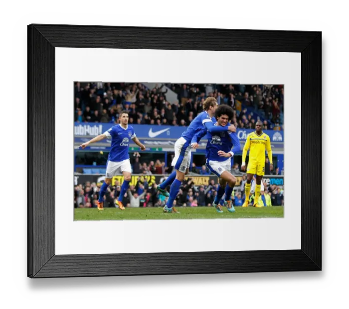 Framed Print : Everton's Fellaini and Jelavic Celebrate First Goals: Everton 3-1 Reading (Goodison Park, 02-03-2013) Framed Print : Everton's Fellaini and Jelavic Celebrate First Goals: Everton 3-1 Reading (Goodison Park, 02-03-2013)