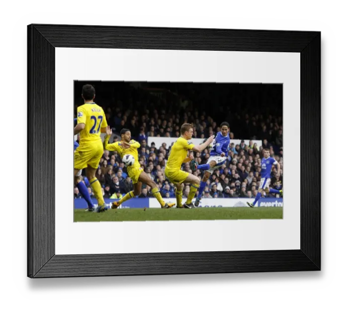 Framed Print : Steven Pienaar's Strike: Everton's Second Goal vs. Reading (3-1, 02-03-2013, Goodison Park, Barclays Premier League) Framed Print : Steven Pienaar's Strike: Everton's Second Goal vs. Reading (3-1, 02-03-2013, Goodison Park, Barclays Premier League)