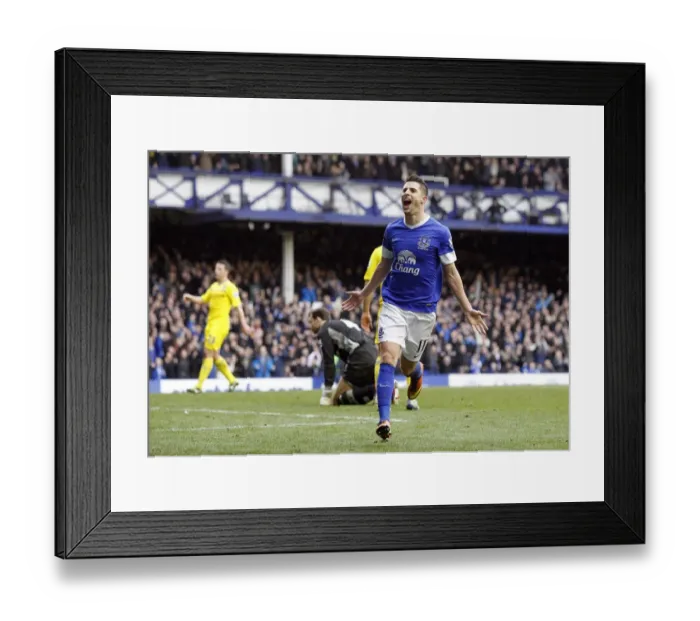 Framed Print : Mirallas Scores Third: Everton's Triumph Over Reading (3-1), Barclays Premier League 12-'13 Framed Print : Mirallas Scores Third: Everton's Triumph Over Reading (3-1), Barclays Premier League 12-'13