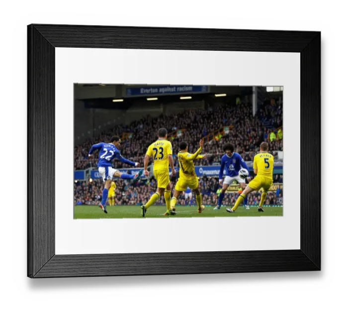 Framed Print : Steven Pienaar Scores Everton's Second Goal: Everton 3-1 Reading (02-03-2013) Framed Print : Steven Pienaar Scores Everton's Second Goal: Everton 3-1 Reading (02-03-2013)