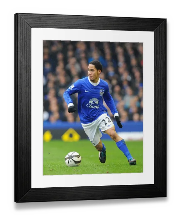 Framed Print : Steven Pienaar's Heartbreak: Everton 0-3 Wigan Athletic in FA Cup Quarterfinals (09-03-2013)