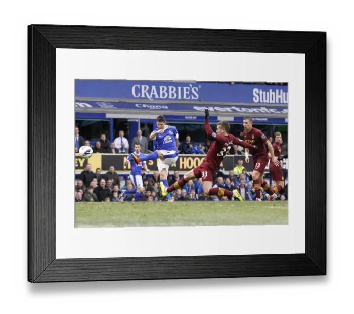 Framed Print : Disallowed Goal: Kevin Mirallas's Strike for Everton vs. Manchester City (16-03-2013, Goodison Park) Framed Print : Disallowed Goal: Kevin Mirallas's Strike for Everton vs. Manchester City (16-03-2013, Goodison Park)