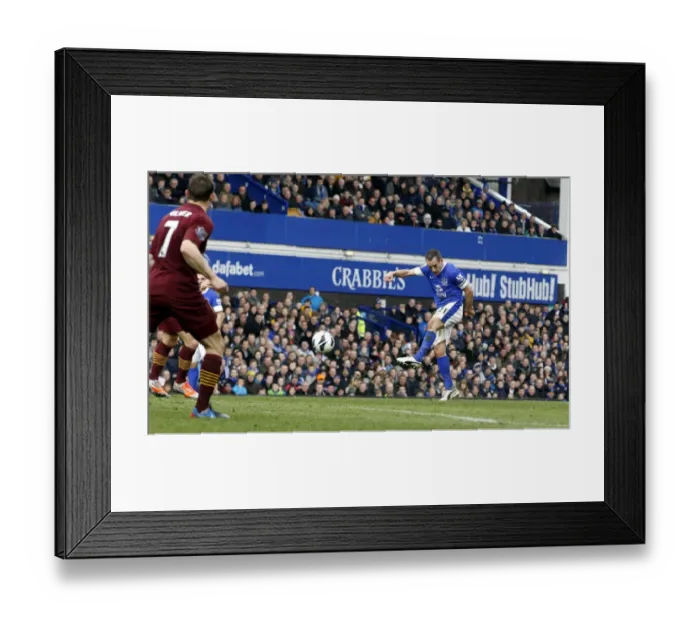 Framed Print : Leon Osman's Historic Goal: Everton's 2-0 Victory Over Manchester City (16-03-2013, Goodison Park) Framed Print : Leon Osman's Historic Goal: Everton's 2-0 Victory Over Manchester City (16-03-2013, Goodison Park)