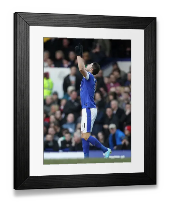 Framed Print : Mirallas's Strike: Everton's Triumph Over Stoke City in the Premier League (30-03-2013)