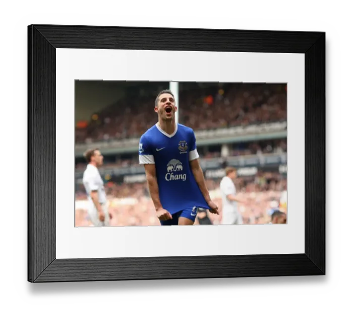 Framed Print : Mirallas Double: Thrilling 2-2 Draw - Everton vs. Tottenham, April 2013