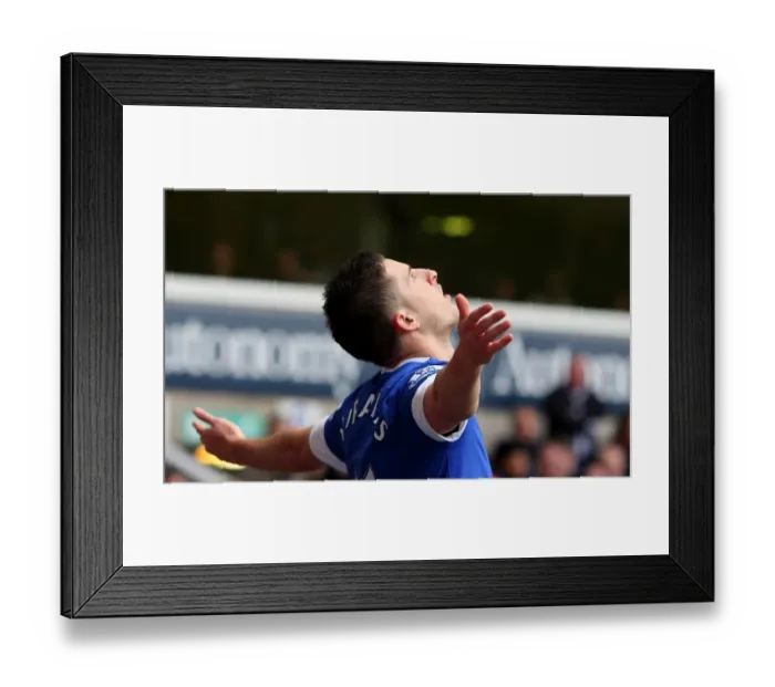 Framed Print : Mirallas Scores Dramatic Equalizer: Everton vs. Tottenham Hotspur, Barclays Premier League, 2013 Framed Print : Mirallas Scores Dramatic Equalizer: Everton vs. Tottenham Hotspur, Barclays Premier League, 2013