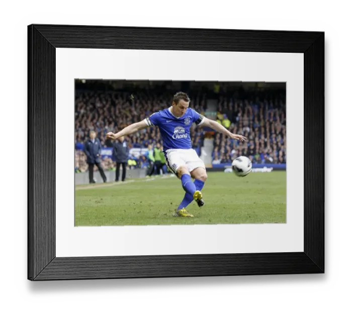 Framed Print : Phil Jagielka Takes Free-Kick: Everton's Victory Over Queens Park Rangers (13-04-2013) Framed Print : Phil Jagielka Takes Free-Kick: Everton's Victory Over Queens Park Rangers (13-04-2013)