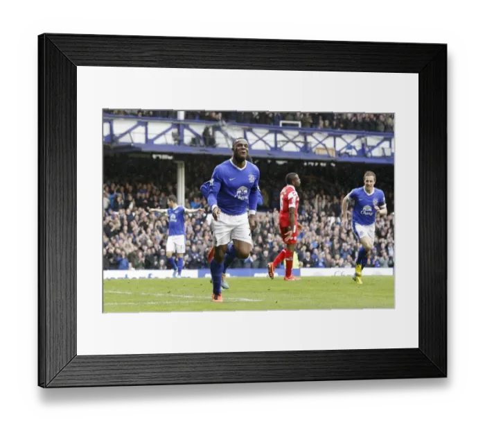 Framed Print : Anichebe's Double: Everton's Triumph over QPR in the Barclays Premier League (13-04-2013) Framed Print : Anichebe's Double: Everton's Triumph over QPR in the Barclays Premier League (13-04-2013)