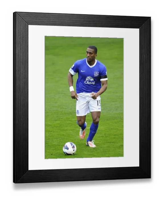 Framed Print : Distin's Dominance: Everton's Victory over Queens Park Rangers (13-04-2013) Framed Print : Distin's Dominance: Everton's Victory over Queens Park Rangers (13-04-2013)