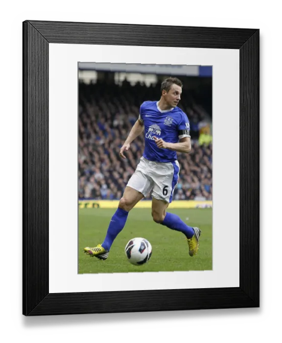 Framed Print : Phil Jagielka's Header: Everton's 2-0 Victory Over Queens Park Rangers (13-04-2013)