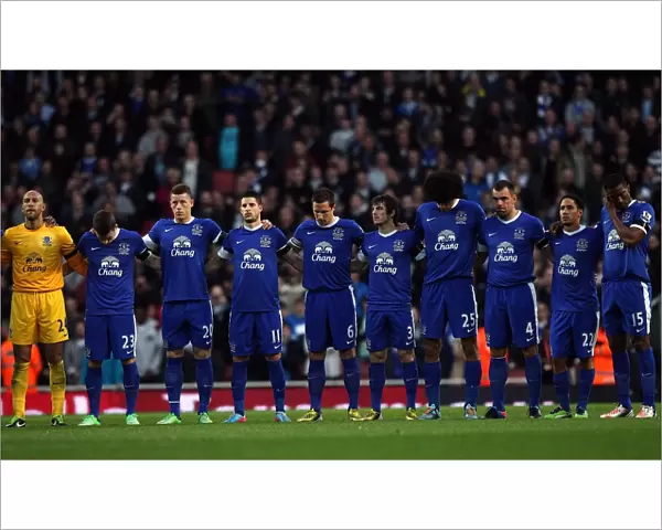 Everton Honors: Minutes of Silence at Emirates Stadium - Arsenal vs. Everton (16-04-2013)