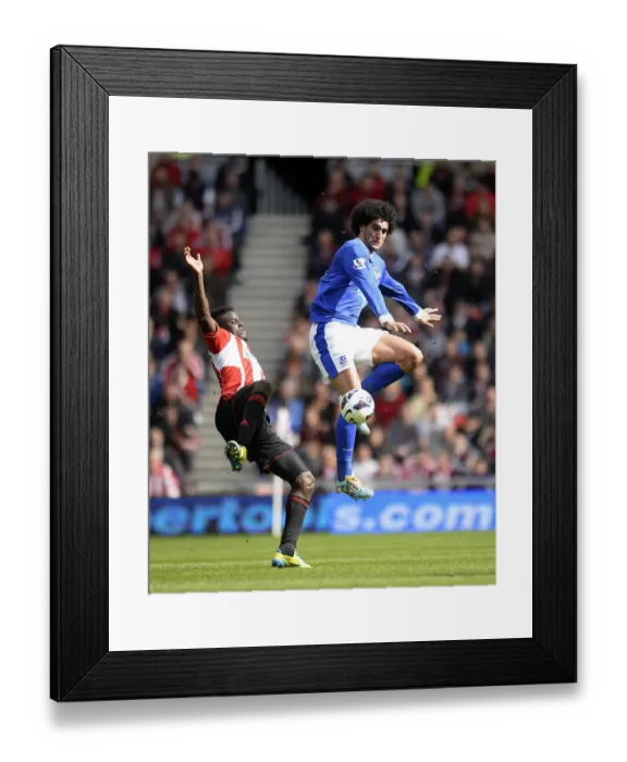 Framed Print : Battle for the Ball: Fellaini vs. Diaye - Sunderland vs. Everton, Premier League 2013 Framed Print : Battle for the Ball: Fellaini vs. Diaye - Sunderland vs. Everton, Premier League 2013