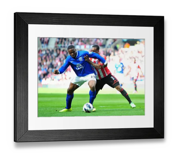 Framed Print : Battle for the Ball: Anichebe vs. Rose - Premier League Rivalry at Stadium of Light (April 2013) Framed Print : Battle for the Ball: Anichebe vs. Rose - Premier League Rivalry at Stadium of Light (April 2013)