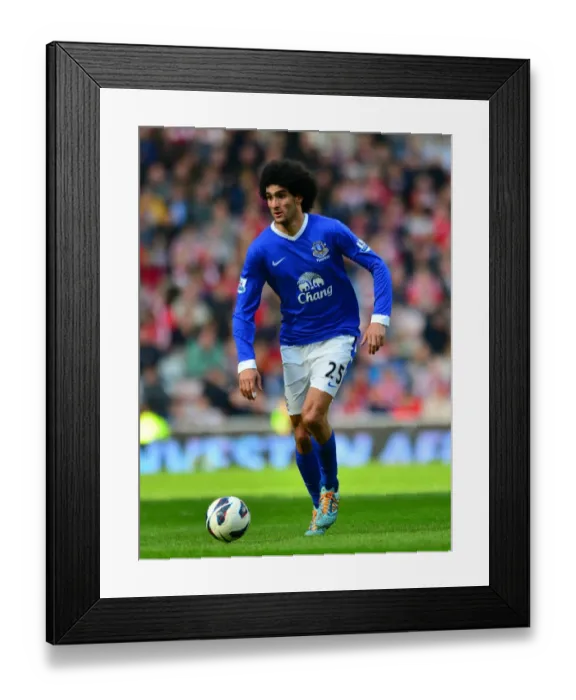 Framed Print : Marouane Fellaini Leads Everton at Stadium of Light in Defeat to Sunderland (April 20, 2013): Everton 0 - Sunderland 1