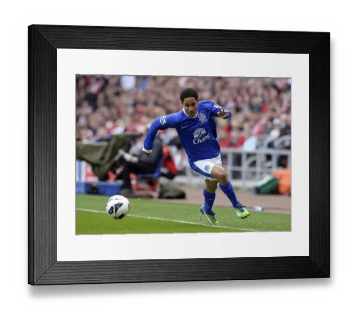 Framed Print : Everton's Steven Pienaar Scores the Winning Goal Against Sunderland in the Premier League (April 20, 2013, Stadium of Light) Framed Print : Everton's Steven Pienaar Scores the Winning Goal Against Sunderland in the Premier League (April 20, 2013, Stadium of Light)