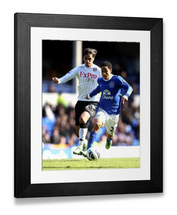 Framed Print : Battle at Goodison Park: Pienaar vs. Ruiz Showdown (Everton 1-0) Framed Print : Battle at Goodison Park: Pienaar vs. Ruiz Showdown (Everton 1-0)
