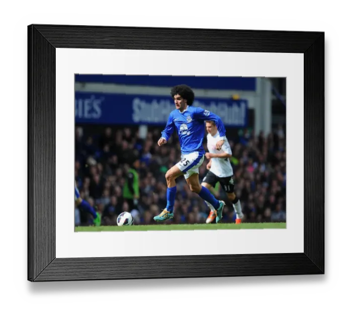 Framed Print : Marouane Fellaini's Stunner: Everton's Game-Winning Goal vs. Fulham (1-0), Premier League, Goodison Park (27-04-2013) Framed Print : Marouane Fellaini's Stunner: Everton's Game-Winning Goal vs. Fulham (1-0), Premier League, Goodison Park (27-04-2013)